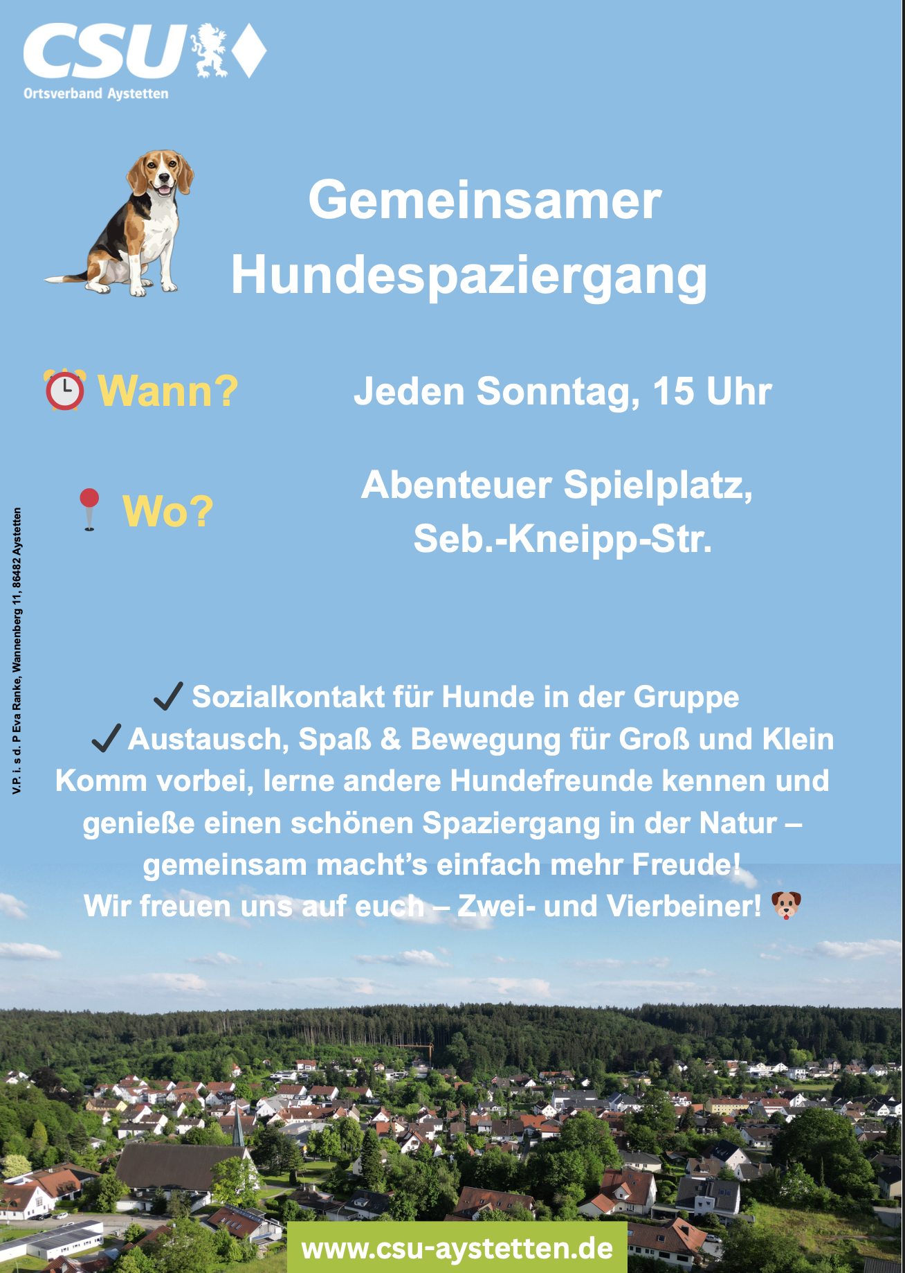gemeinsamer Hundespaziergang Aystetten